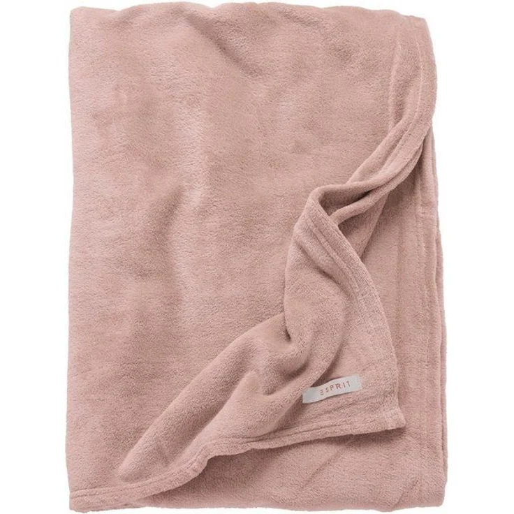 ESPRIT Mellow Kuscheldecke, Polyester rosa, 150 x 200 cm – Bild 2