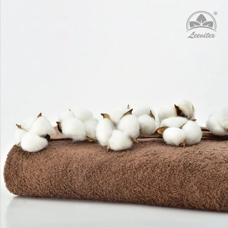 leevitex® Saunatuch, 80x200 cm, 100% Baumwolle, saugstark und fusselfrei, Frottee (Set, 2-St), OEKO-TEX® STANDARD 100 zertifiziert, gestreifte Bordüre – Bild 4