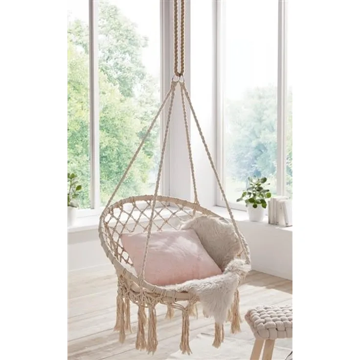 Hängesessel "Light", creme, 100kg, Hängesitz, Hängeschaukel
