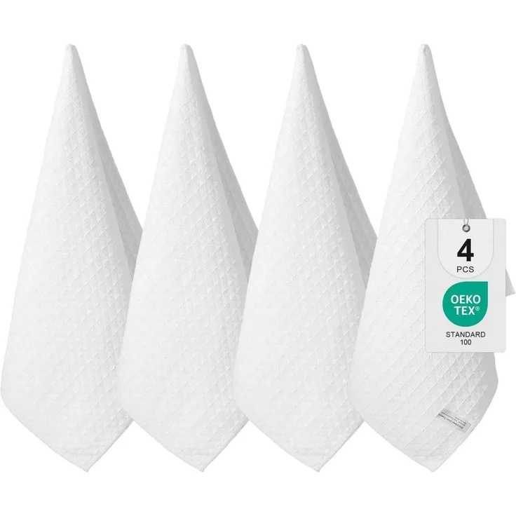 Microfasertücher 4er-Set Saugfähige Fusselfrei Küchentücher 40x70cm