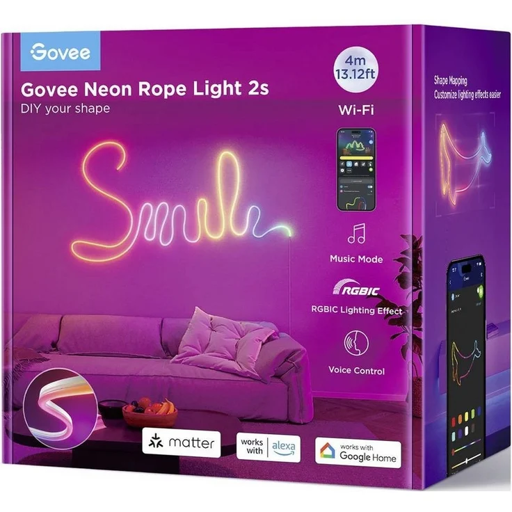 Govee Neon Strip Light 4 Meter White Matter ready EEK G – Bild 2