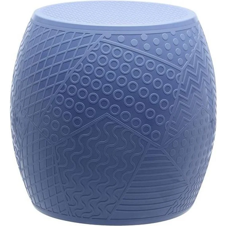 Kartell Hocker Roy, thermoplastisches Technopolymer, Blau, 45 x 43 x 45 cm – Bild 2