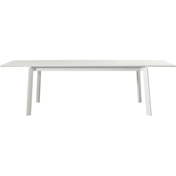 IDIMEX Gartentisch VERANO, Outdoor Tisch ausziehbar 180-260cm, Terrassen Tisch aus Alu weiß