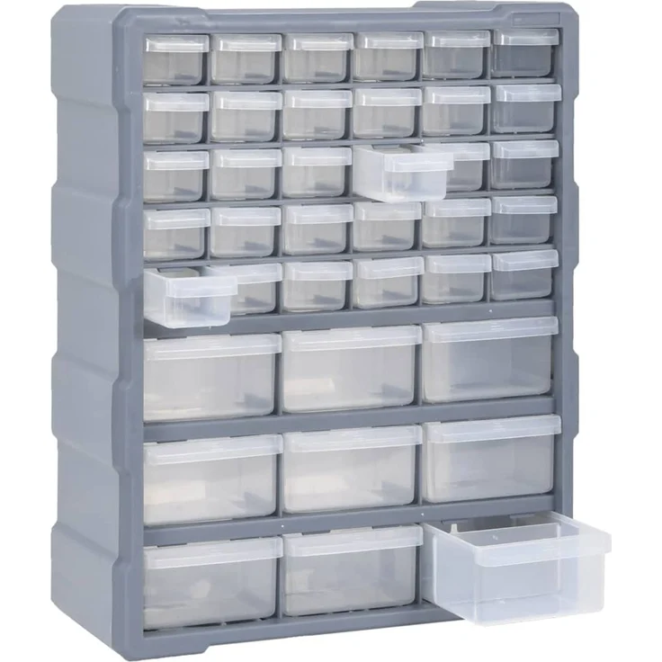 vidaXL Multi-Schubladen-Organizer mit 39 Schubladen 38x16x47 cm 147586 – Bild 5