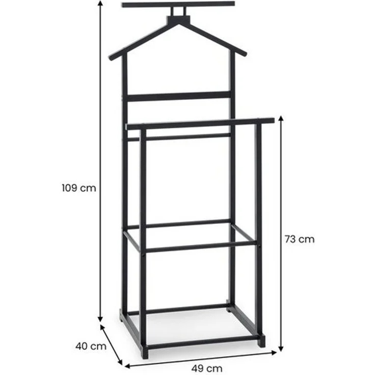 IDIMEX Herrendiener KANNA, Kleiderbutler Stummer Diener Ständer Bambus – Bild 4