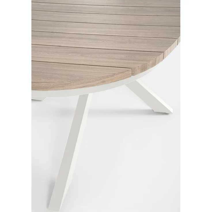 Gartenesstisch Marzela - Aluminium, 260 x 118 cm, Off-White – Bild 3