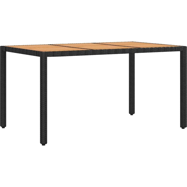 vidaXL Outdoortisch-Set 5 stk. Black and Turquoise 150 x 90 x 75 cm 3422272 – Bild 5