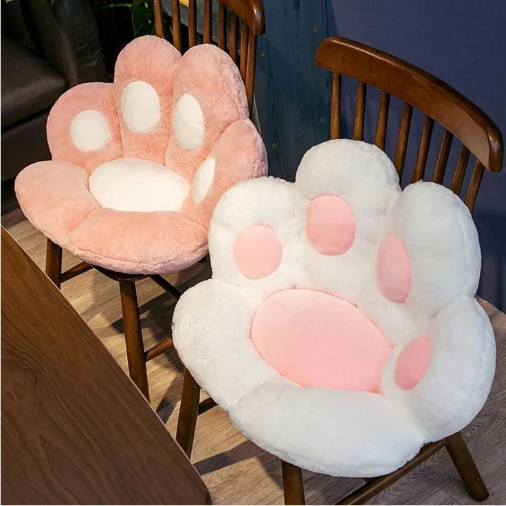 TUWENA Rückenkissen Niedliches Sitzkissen, Katzenpfoten, Faules Sofa in Katzenpfoten Form, Nap Kissen Spielzeug Geschenk Für Erwachsene Kinder – Bild 2