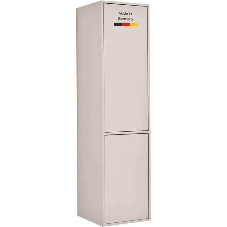 mokebo Kleiderschrank Beige 'Robe' Schrank Kaschmir Push-to-Open (47x197 cm) Made in Germany, Kleiderschrank grifflose Schubladen & Türen Beige – Bild 2