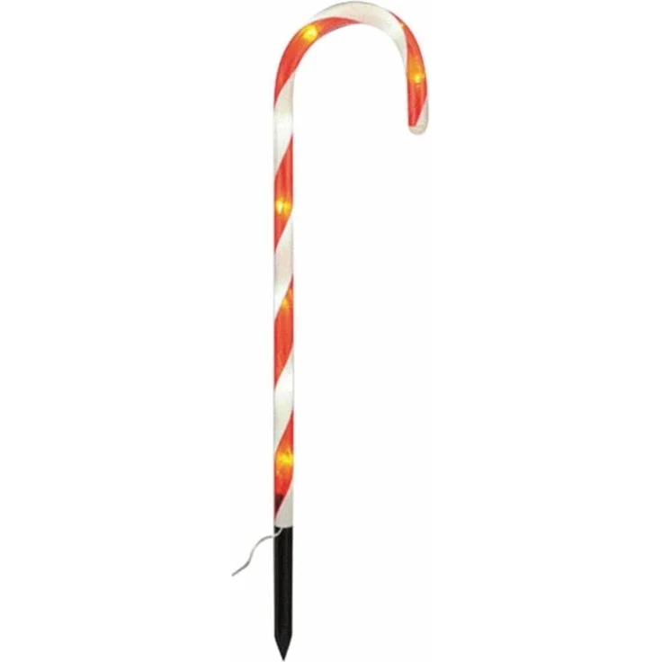 Haushalt International LED Gartenleuchte 4er LED Zuckerstangen Gartenstecker – Bild 3