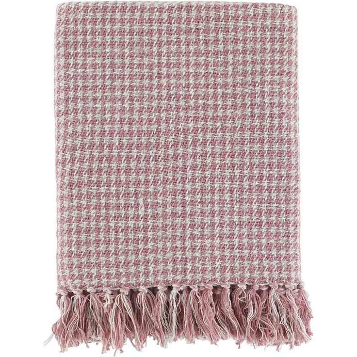 Chic Antique - Decke Plaid Kuscheldecke Muster Himbeere 155x130cm 16097407
