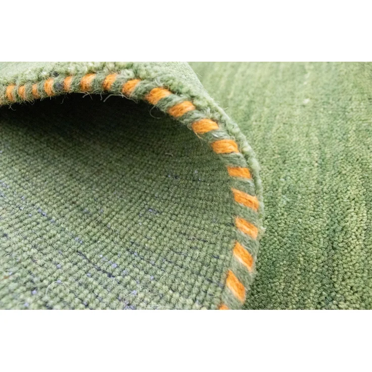 Gabbeh Teppich - Indus »Agra« 90 x 60 cm - hellgrün – Bild 4