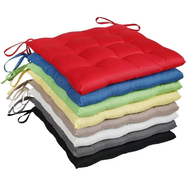 GREEN MARK Textilien Sitzkissen 4er-Set Stuhlkissen 40x40 cm, Indoor und Outdoor, weich gefüllt – Bild 4