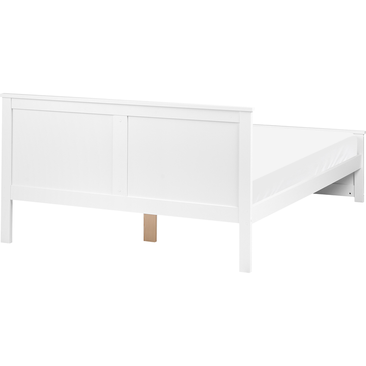 Bett mit Lattenrost Kiefernholz SABRAN 140x200 cm Weiß – Bild 5