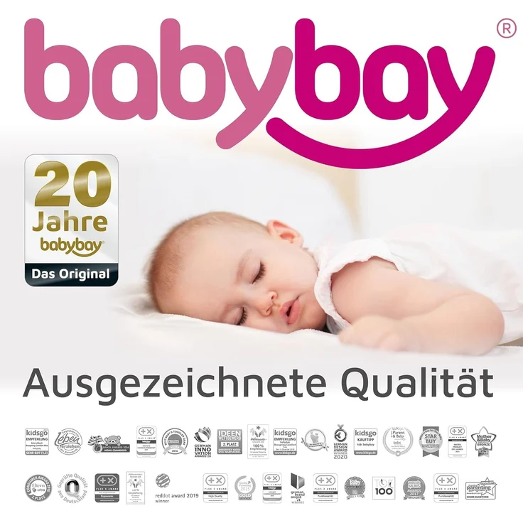babybay Jersey Spannbetttuch Deluxe passend für Modell Boxspring XXL, beige, 105x57,5 cm (1er Pack) – Bild 10