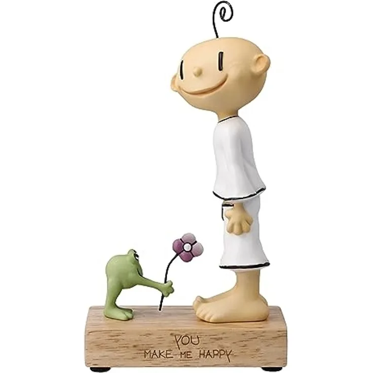 Goebel Figur Der Kleine Yogi - You make me happy, Dekofigur, Biskuitporzellan, Bunt, 18. 5 cm, 54102611