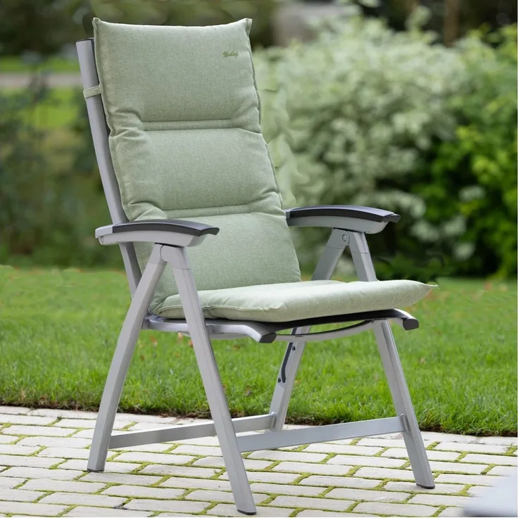 Herlag Hochlehnerauflage Greta, Green-Line Polsterauflage 120x50x7cm, Ressourcenschonende Materialien