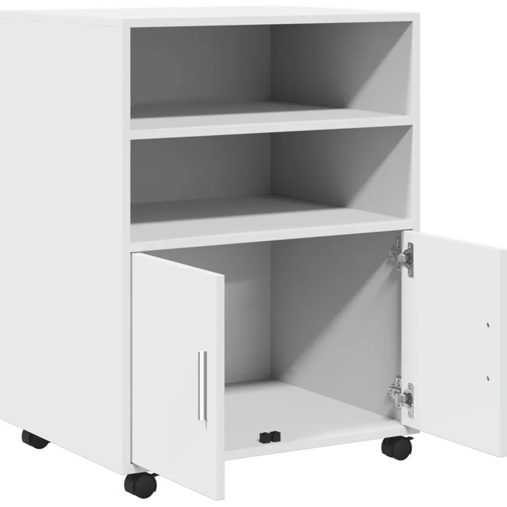 vidaXL Rollschrank Weiß 60x48x81 cm Holzwerkstoff 853164 – Bild 6