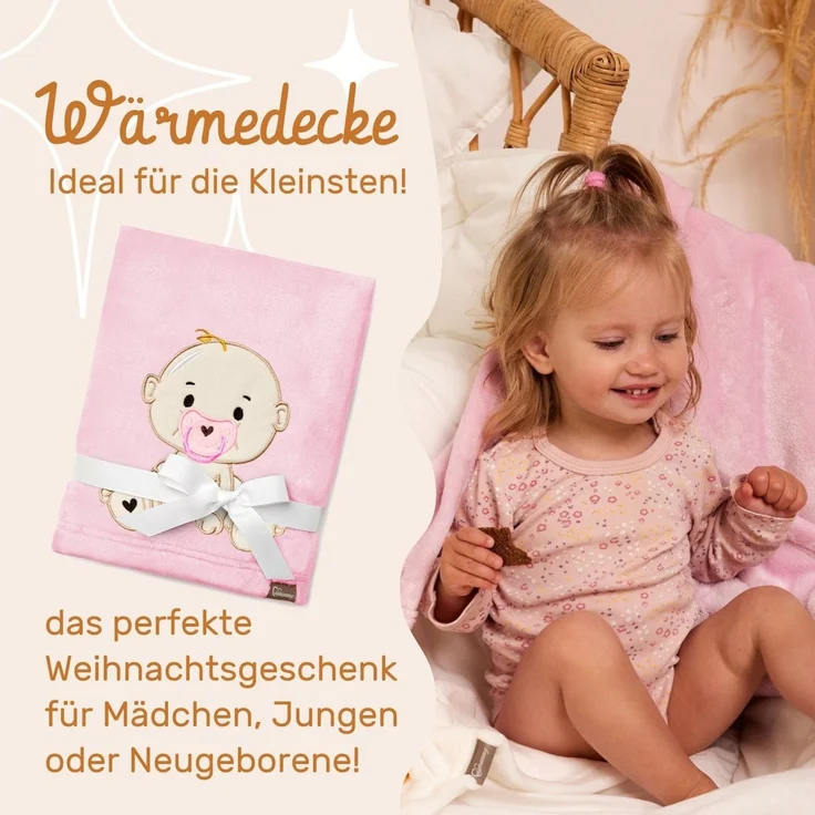Wohndecke Warme Kuscheldecke Babydecke Blanket Baby Geschenk BE20-168, Be Mammy – Bild 3