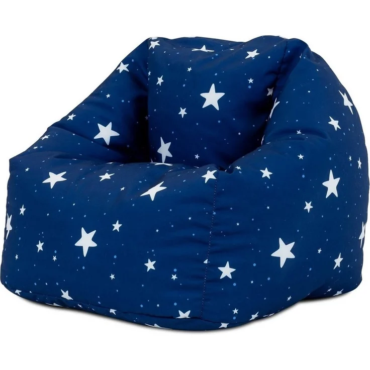 Icon Sitzsack Sessel für Kinder „Sternenklar“, Dunkelblau, Kindersitzsack Wasserabweisend, Sitzsäcke für den Innen- und Außenbereich mit Füllung – Bild 1