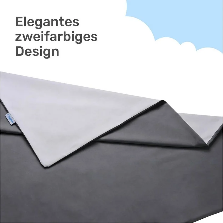 Dailydream Gewichtsdecke Decken Bezug 135 x 200 (grau) – Bild 4