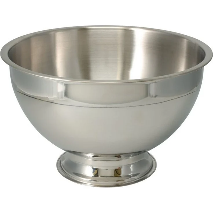 Koopman Schale Edelstahl-Champagnerkühler - silber - 30x21 cm rund, Edelstahl, robust und langlebig – Bild 3