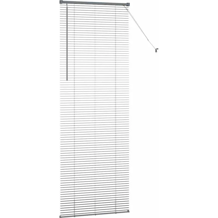 vidaXL Balkenjalousien Dunkelgrau 220 x 80 cm Aluminium 42006093 – Bild 6