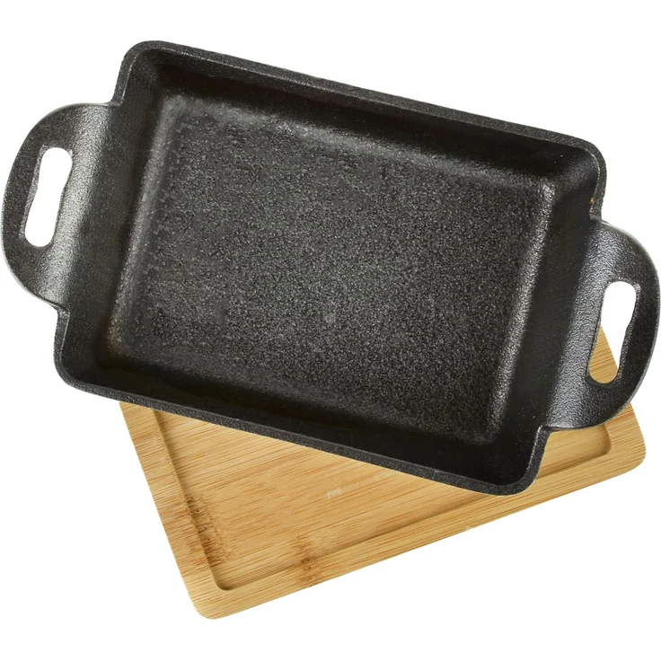 Servierschale Gusseisen Allesken Luxe 19x11x3 mattschwarz 1pc – Bild 2
