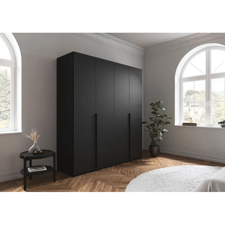 LeGer Home by Lena Gercke Kleiderschrank Schrank Garderobe Ankleide Schlafzimmer Flur SERINA Eyecatcher (3 verschiedene Ausstattungen BASIC/CLASSIC/PREMIUM (inkl. SOFT-CLOSE) in 6 Breiten (101 - 401 cm) mit Front Glas oder Dekor MADE IN GERMANY – Bild 2