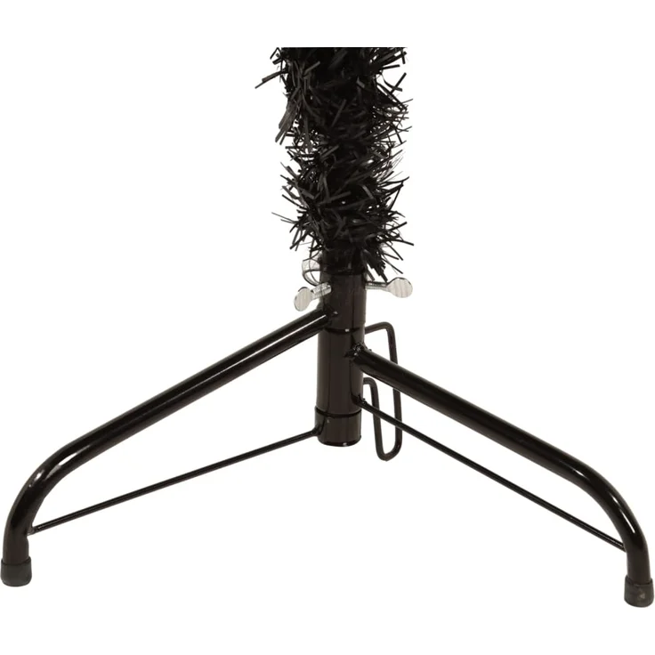 vidaXL Künstlicher Halb-Weihnachtsbaum Ständer Schlank Schwarz 240 cm 344578 – Bild 5