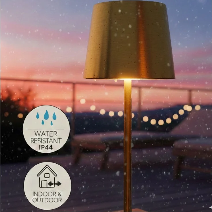 Coen Bakker Deco BV LED Tischleuchte Touch Tischlampe Dimmbar Akku IP44 Glatt Groß, Touch-Funktion, LED fest verbaut, Warmweiß, Kaltweiß, Tageslichtweiß – Bild 4