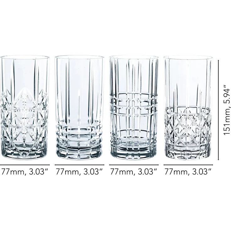 Nachtmann Longdrinkgläser Highland. ca. 375 ml. 4er Set – Bild 2