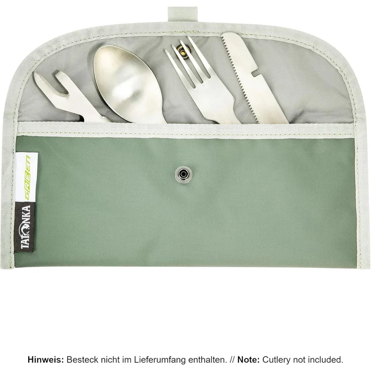 Tatonka Bestecktasche - Aufbewahrungtasche für Camping-Besteck - 25 x 10 cm - sage green – Bild 3