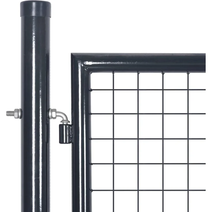 vidaXL Maschen-Gartentor Anthrazit 500x125 cm Verzinkter Stahl 154549 – Bild 5
