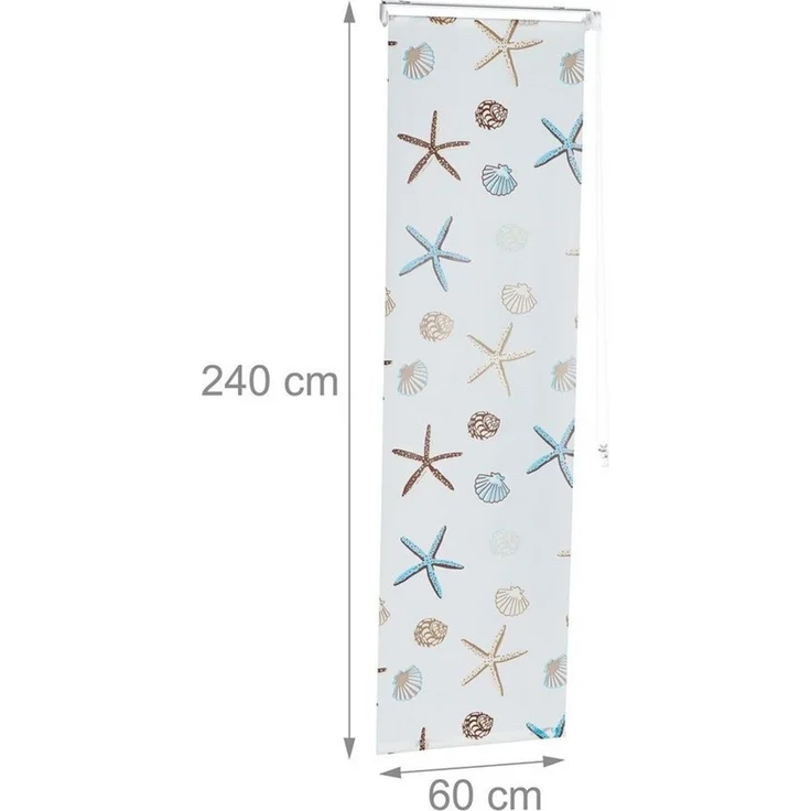 relaxdays Duschrollo OCEA Breite 60 cm, 60x240cm – Bild 3
