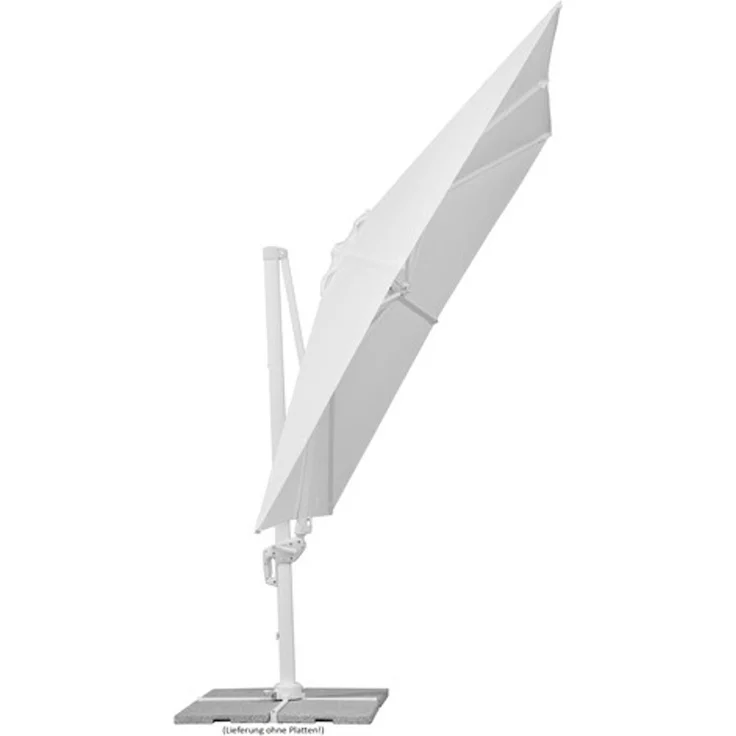 Schneider Schirme Ampelschirm, Rhodos Twist Bianco, Weiß / Weiß, 3x3 m – Bild 5