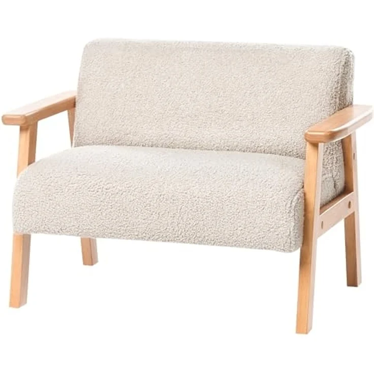 Kindersofa LALMO Bouclé Beige – Bild 5