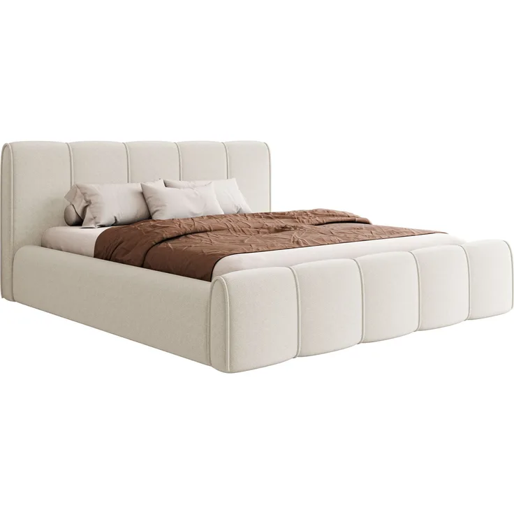 Polsterbett Lewis (Farbe: Kronos 38, Größe: 200x200)