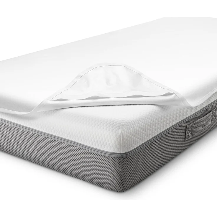 Sleezzz Vital wasserdichter Molton Matratzenschutz Fixspann 140 x 200 cm, Matratzenschoner aus 100% Baumwolle in weiß – Bild 3