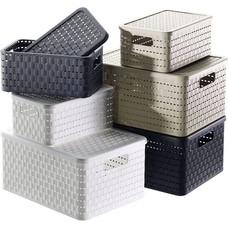 ROTHO Allzweckkorb Korb COUNTRY, Weiß, B 32,8 cm – Bild 3