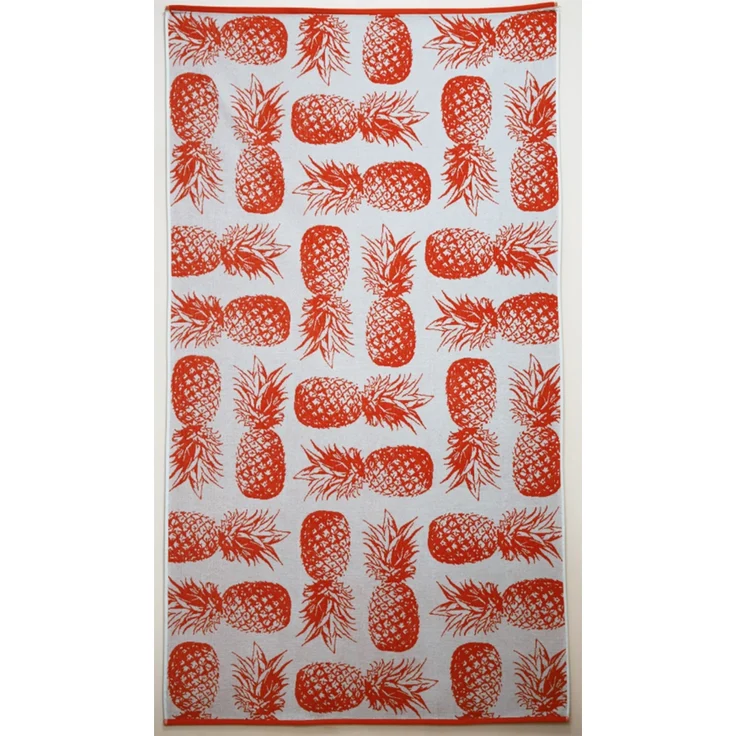 Dormabell Family Strandtuch Liegetuch 100x180 cm Ananas beige orange