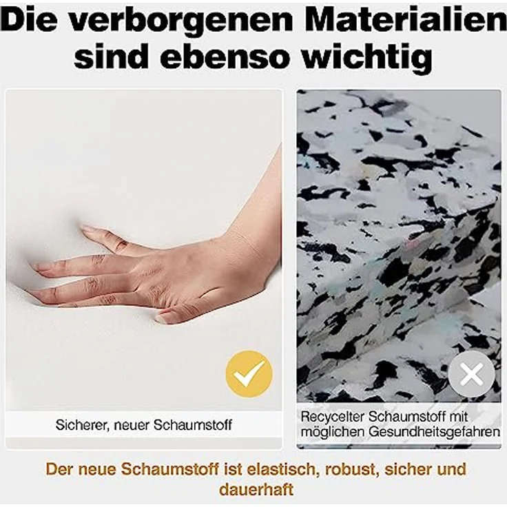 Yaheetech Ohrensessel eleganter Armsessel Polsterstuhl mit klappbare Rückenlehne Lehnsessel bis 136 kg belastbar Sessel fürs Wohnzimmer/Schlafzimmer Grau – Bild 8