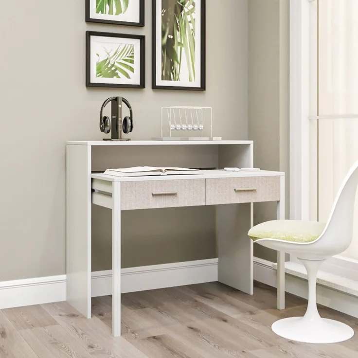Skye Decor 'My Desk' Schreibtisch, Weiß, 99 x 88 x 66 cm – Bild 1