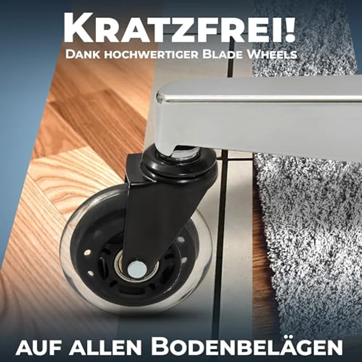 Clouvou Drehstuhl CleverSeat, anthrazit, ergonomisch, flexibel, 70x134x70 cm, für Arbeitszimmer und Büro – Bild 6