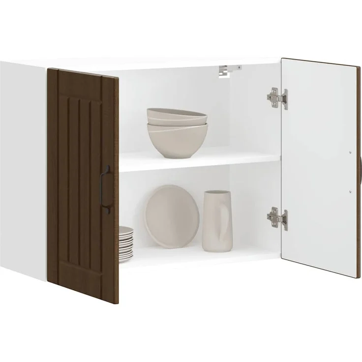 vidaXL Küchen-Hängeschrank Lucca Braun Eichen-Optik Holzwerkstoff 853834 – Bild 7
