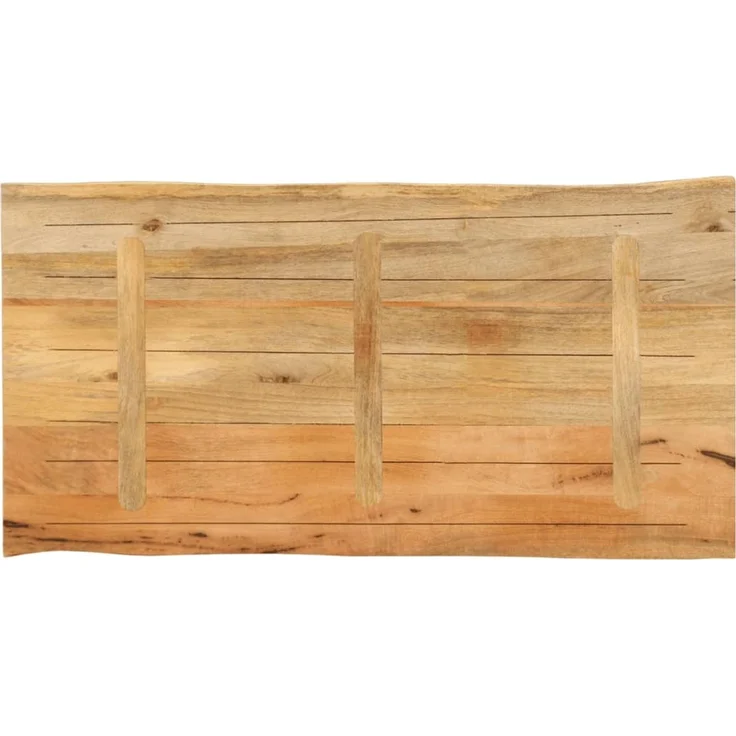 vidaXL Tischplatte mit Baumkante 120x60x3,8 cm Massivholz Mango 370744 – Bild 4