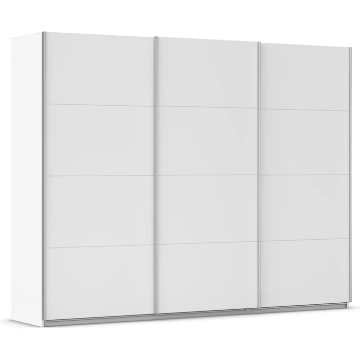 Rauch Möbel Kulmbach, Kleiderschrank mit Schwebetüren für Schlafzimmer, Kinderzimmer, Jugendzimmer, Garderobe, Flur, 3-türig, Zubehör Classic, Farbe Weiß, Breite 271 cm