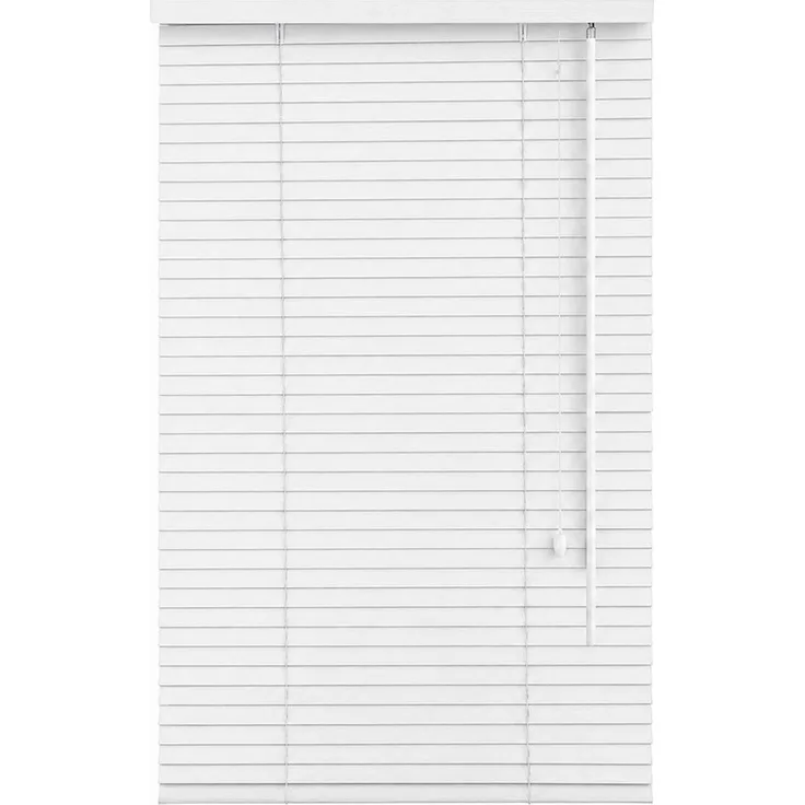 Sekey Jalousie Jalousie Holzjalousie Holz Rollo Plissee Echtholz Lamelle 35mm Weiss, Montagemöglichkeiten: Mit oder ohne Bohren