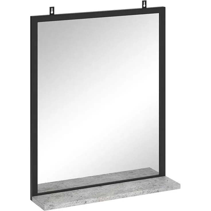 Badezimmerspiegel Fyrk Beton 50 x 60 cm Vicco
