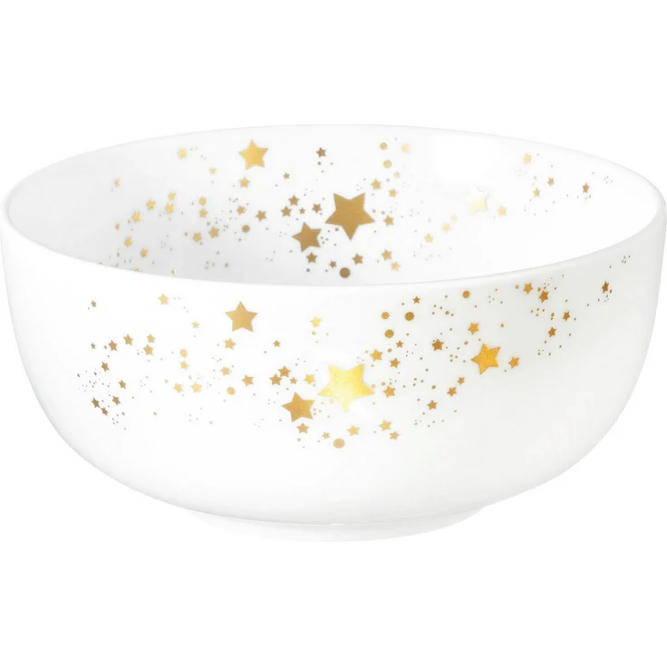 Seltmann Weiden Müslischale Liberty - Golden Stars, Porzellan, (1-tlg), Schale 15 cm – Bild 2